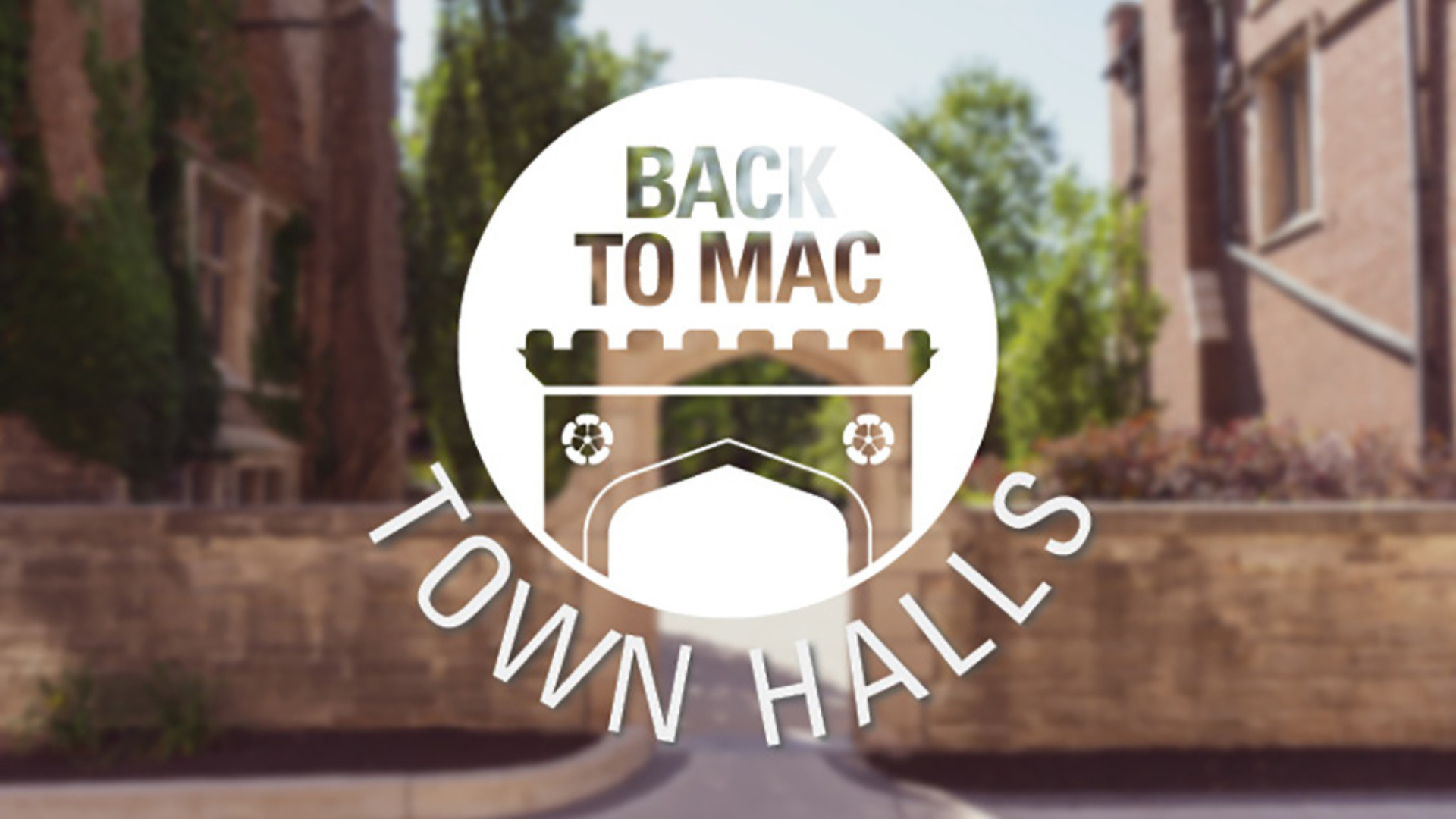 Blurred depiction of the Edwards Arc with the Back To Mac logo and the phrase 