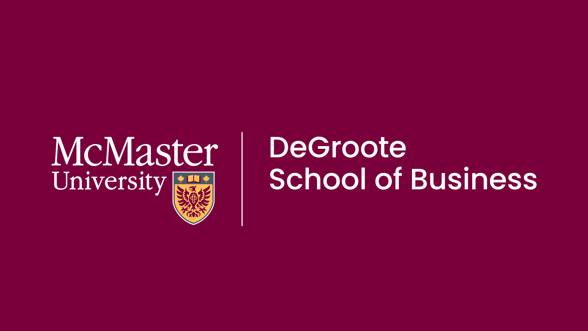 DeGroote School of Business, McMaster University Logo