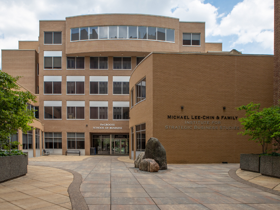 The DeGroote School of Business building at McMaster University