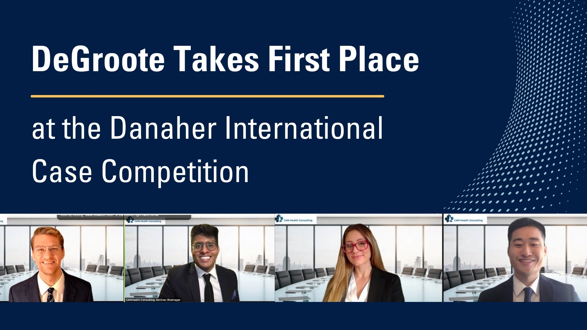 DeGroote Takes First Place at the Danaher International Case Competition