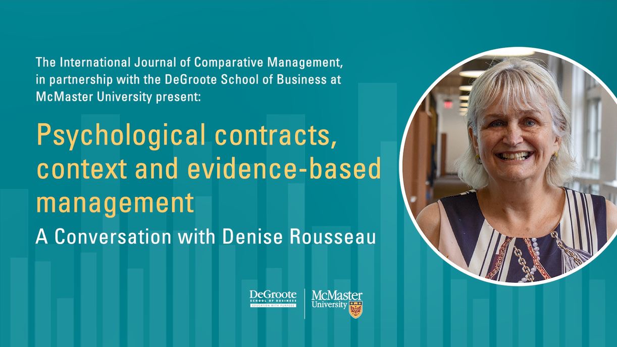 Denise Rous Psychological Contracts, Context and Evidence-based Management: A ...