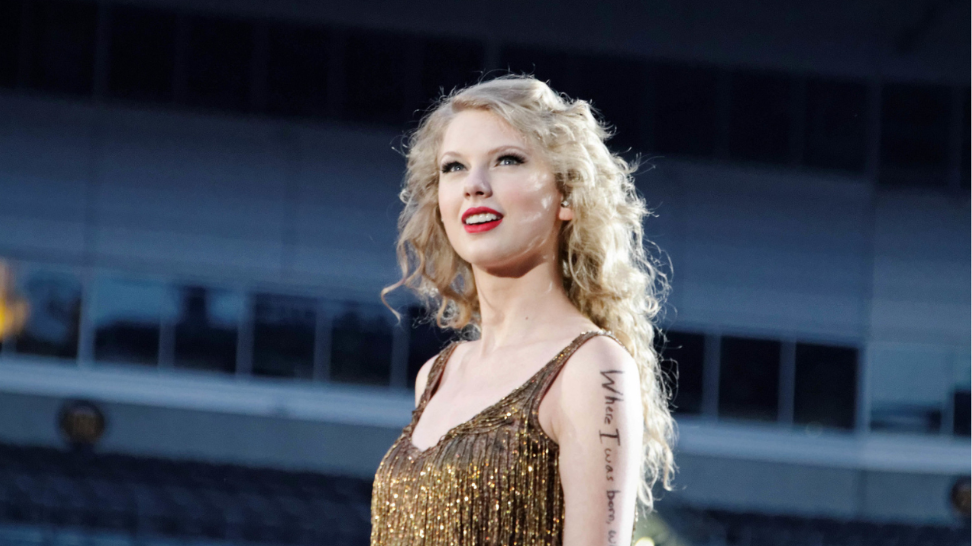 Taylor Swift performing live on Speak Now tour in June 2011 at Heinz Field, Pittsburgh