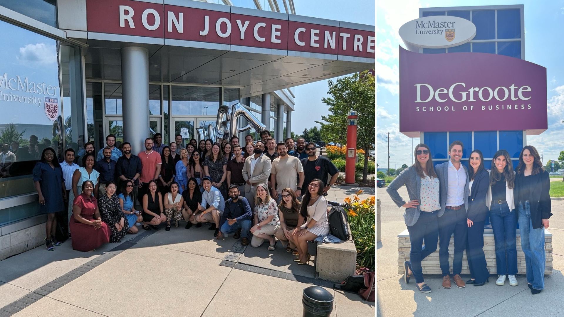 MBA class outside the Ron Joyce Centre