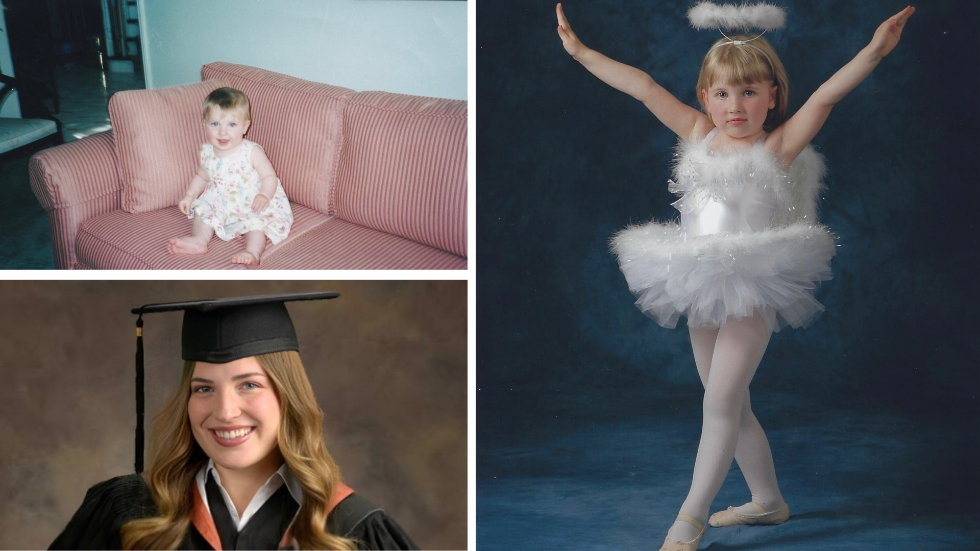 Alexandra Bovie from childhood to convocation.