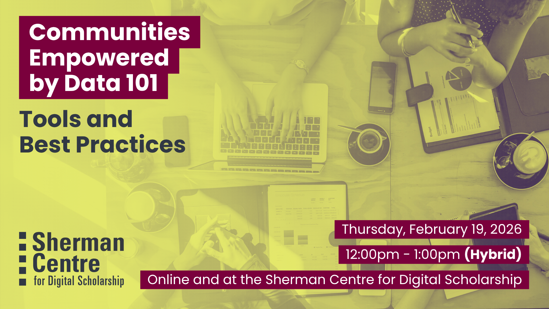 Communities Empowered by Data 101 - Tools and Best Practices