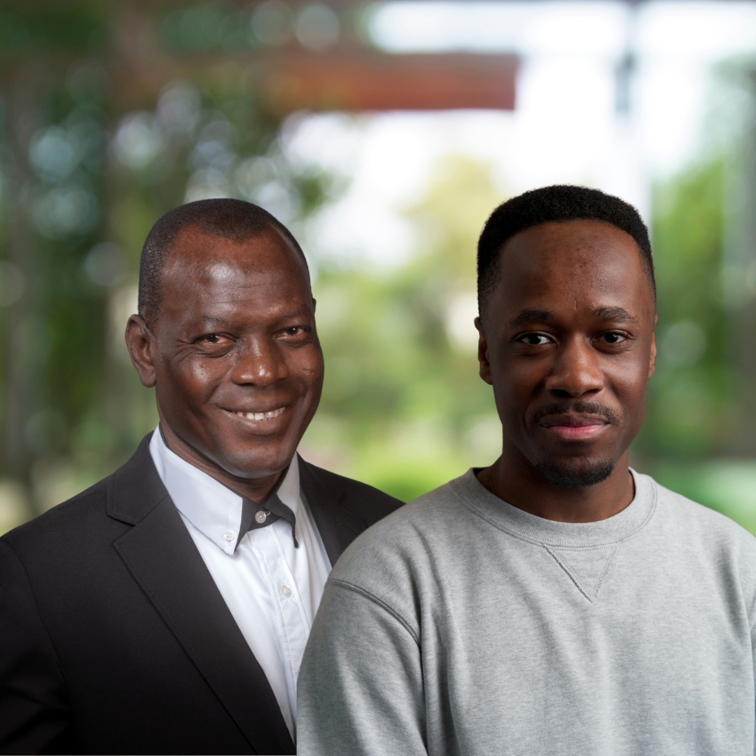 Headshots of Andrew Rouse and Baniyelme Zoogah